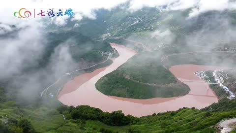 澜沧江大湾雨后绝美风光