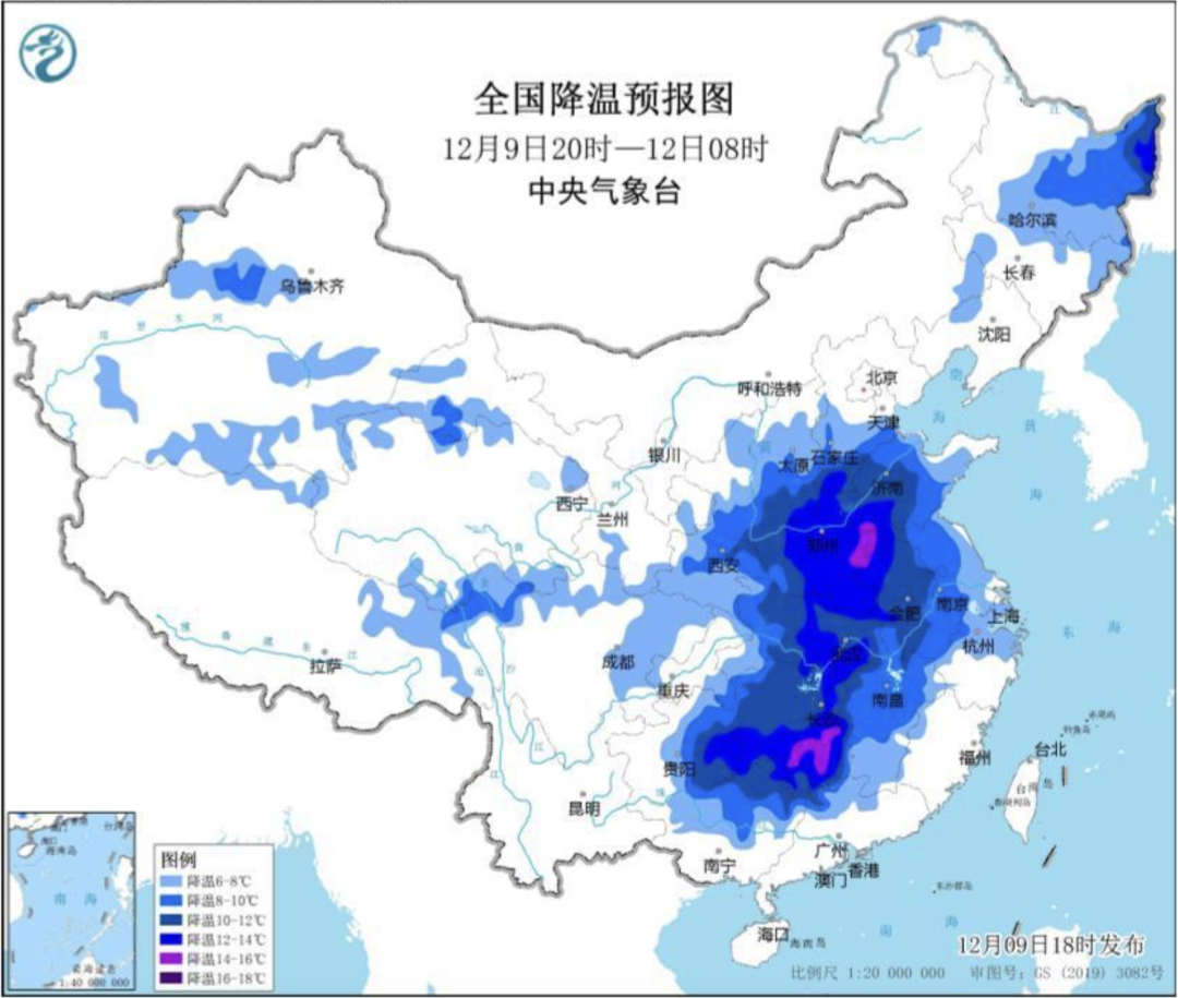 寒潮、暴雪来袭！注意防范！