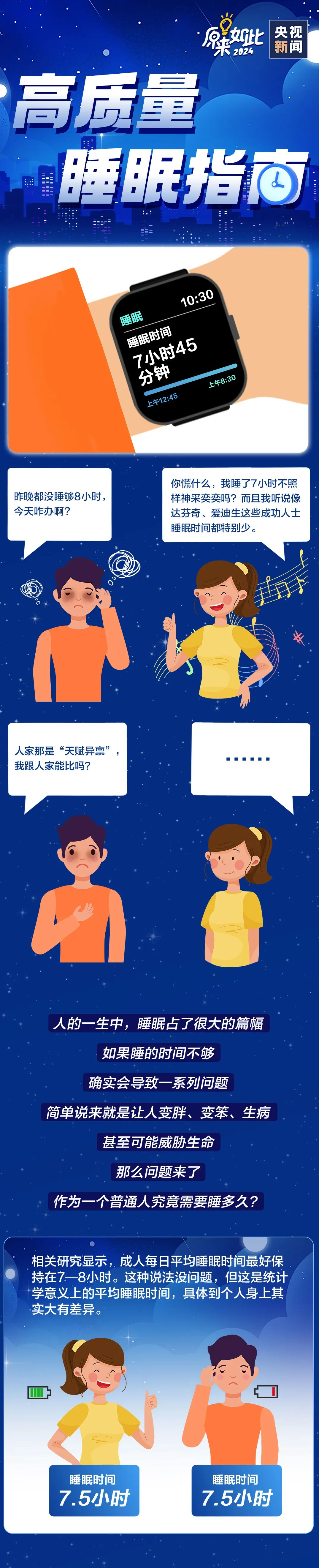 每晚睡多久才算睡够？答案其实是……