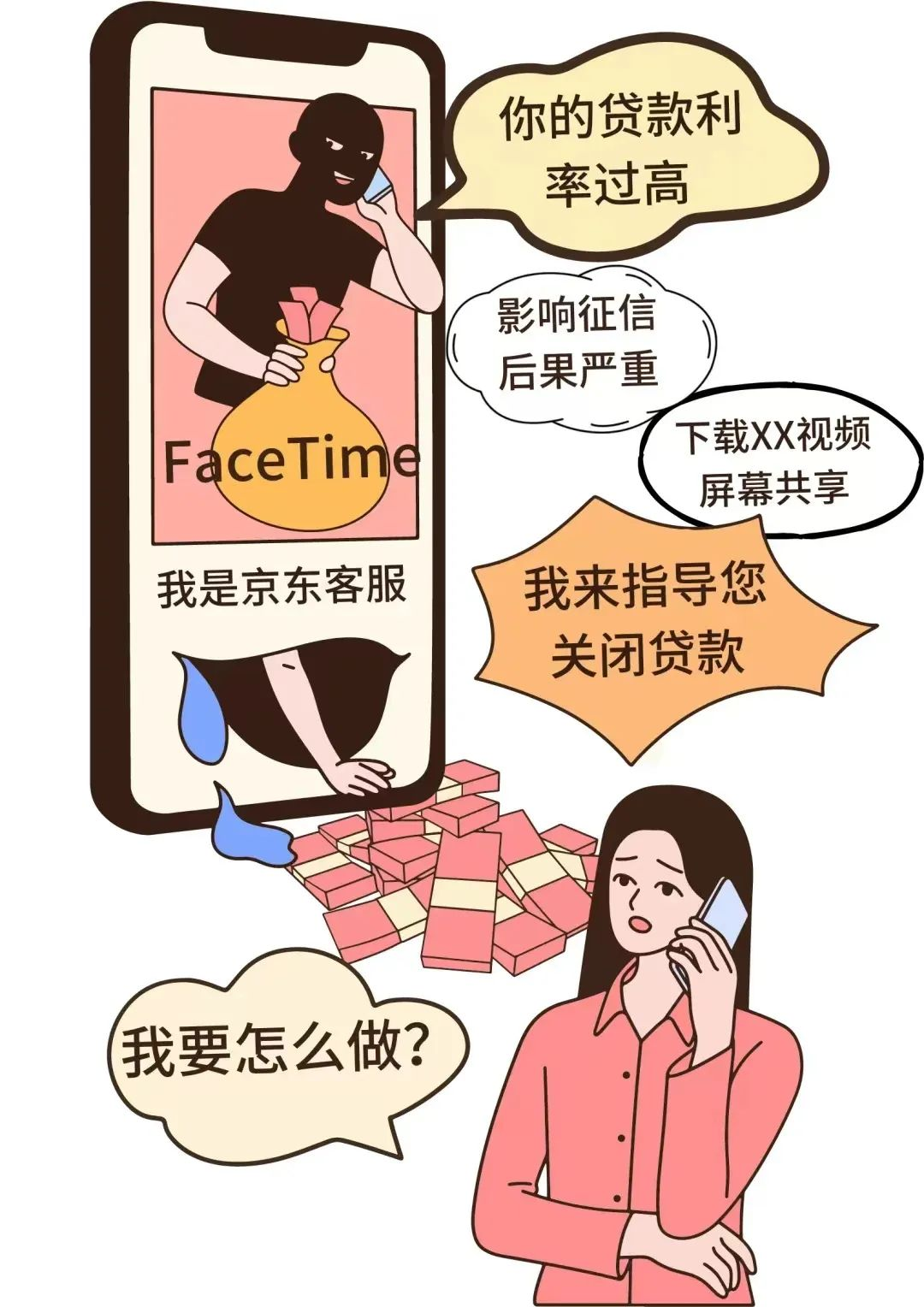 陌生Face Time来电办理业务？当心！这是骗子新工具！