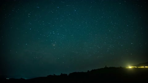  银河流淌 流星飞逝