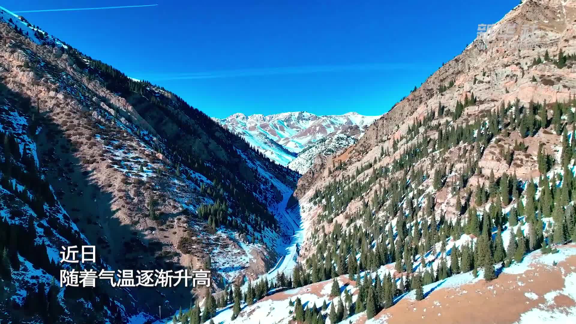 新疆乌孙山：冰雪消融  春潮涌动