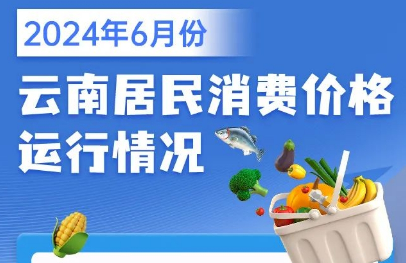 数读云南丨6月份云南居民消费价格指数同比涨幅回落